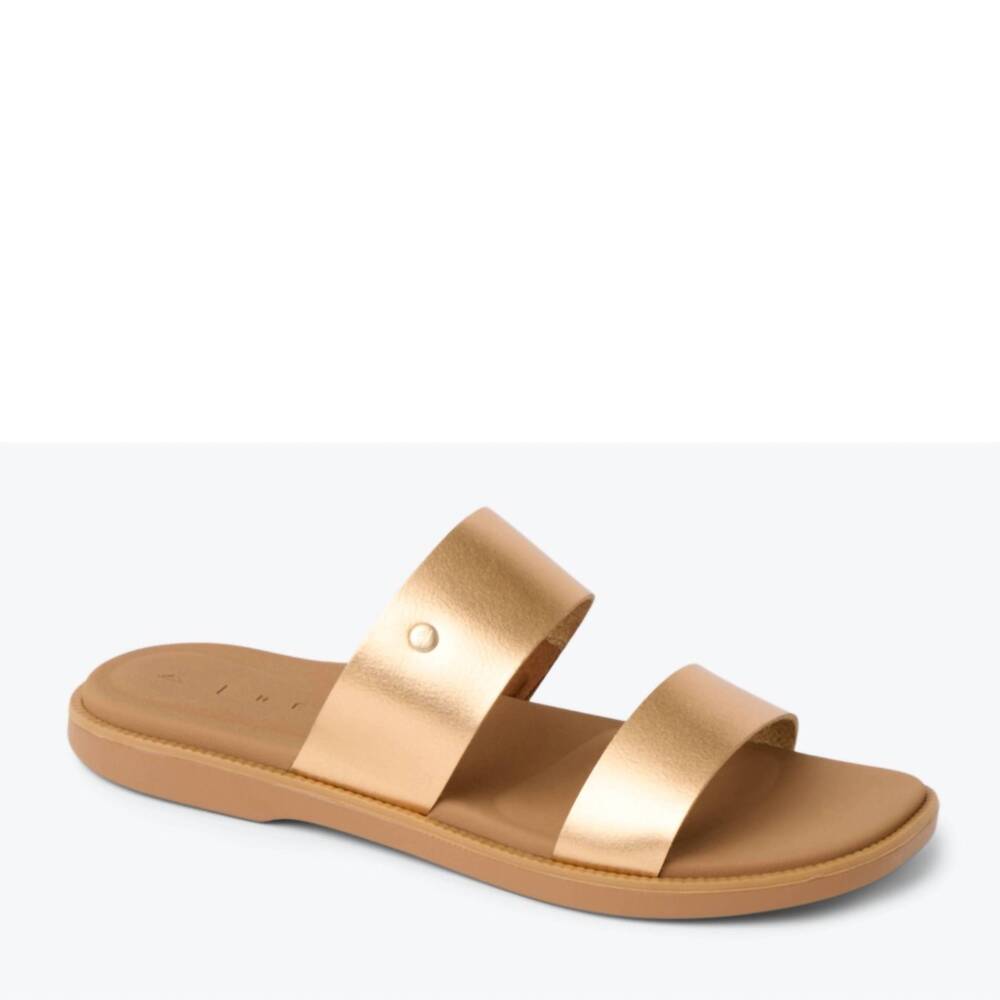 NEW REEF women's sunny alisah open toe sandals in sunset bronze